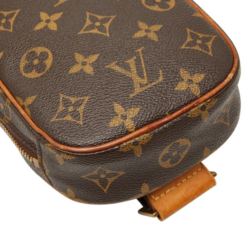 LOUIS VUITTON Brown Monogram Leather Pochette Fanny Pack - Picture 5 of 11